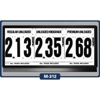 3 Product Magnetic Price Sign Standard 9" Numerals