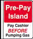 2-Way Side Mount Pole Sign 16" x 18" - Pre-Pay