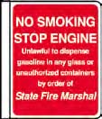 An image of item: 2-Way Side Mount Pole Sign 16" x 18" - No Smoking