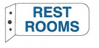 An image of item: Restroom Sign 9" x 4"