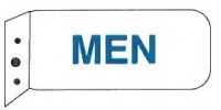 An image of item: Mens Restroom Sign 9" x 4"