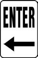 Enter (left arrow) Sign 22"x18"