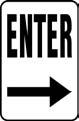 Enter (right arrow) Sign 22"x18"