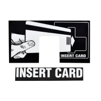 An image of item: WASH SELECT II CARD READER DIRECTIONAL DECAL