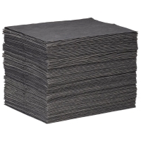 Chemtex Universal Medium Weight Sorbent Pads 15" x 19" 100 Pads - Gray