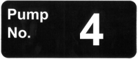 An image of item: Decal Pump Number 4