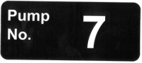 An image of item: Decal Pump Number 7