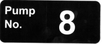 An image of item: Decal Pump Number 8