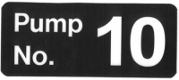 An image of item: Decal Pump Number 10