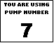 An image of item: Decal Pump Number