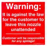 An image of item: Warning Label Decal