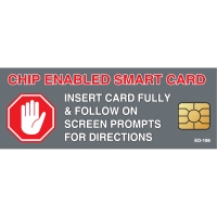 Chip Enabled Smart Card Decal