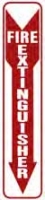 An image of item: Decals-Fire Extinguisher 4" x 18"