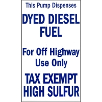 An image of item: Dyed Diesel Decal