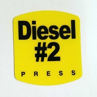 An image of item: Gilbarco Advantage Diesel #2 Decals Push Here